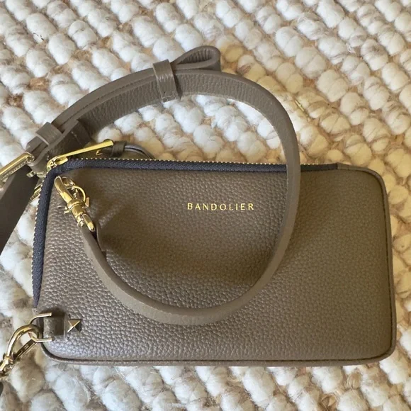 Bandolier iPhone & Pouch Set in Olive Green & Gold Accent - Picture 3 of 15